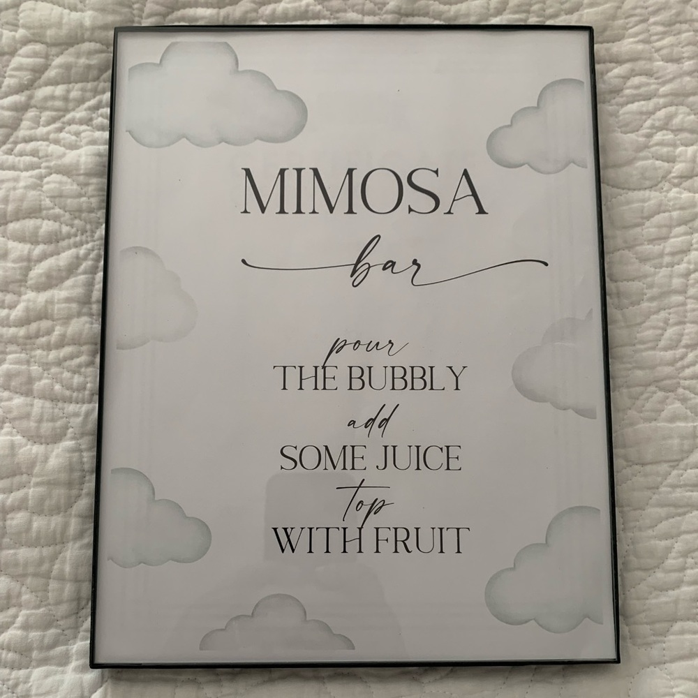 Mimosa Bar Sign